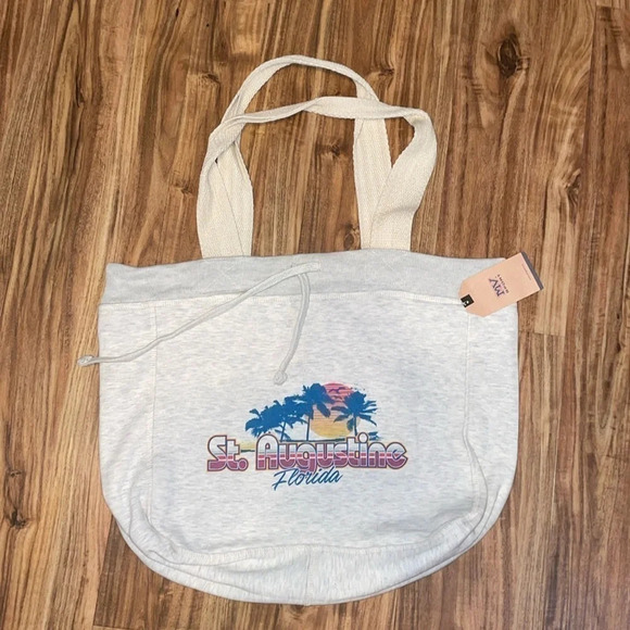 MV SPORT women’s tote shoulder bag graphic St Augustine Florida sweatshirt - Picture 1 of 10